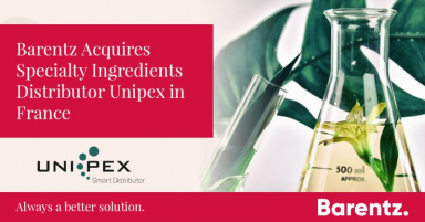 Barentz to acquire France-based specialty ingredients distributor