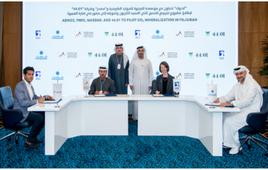 ADNOC partners with FNRC, Masdar and 44.01 to turn CO2 into rock