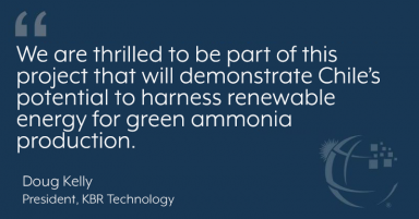 KBR selected for green ammonia project in Chile