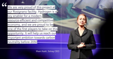 Solvay partners with Sapio to build green hydrogen plant for peroxides site in Italy