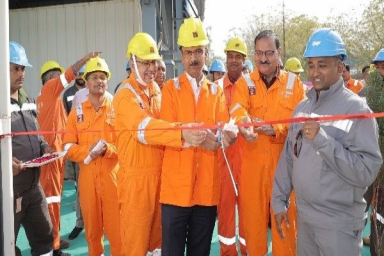Inauguration of SP pilot injection plant of ONGC