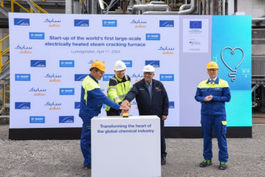 BASF, SABIC and Linde launch demo plant for world's first electric steam cracker furnace