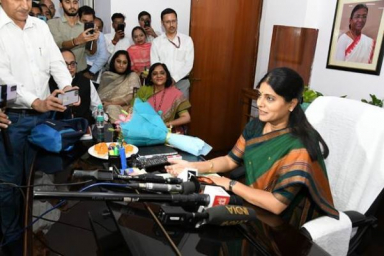 Anupriya Patel assume charge as the Minister of State in Ministry of Chemicals and Fertilizers