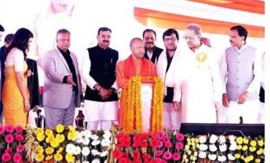 UP CM Yogi Adityanath lays foundation for Balrampur Chini Mills’ Rs. 2,850 crore biopolymer plant