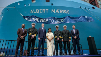 Maersk names its 11th dual-fuel methanol vessel ‘Albert Maersk’ in Mumbai