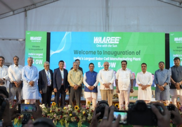 Waaree inaugurates India’s largest solar cell manufacturing Gigafactory in Chikhli, Gujarat