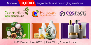 Ahmedabad to host Cosmetics & Homecare Ingredients Expo in December 2025
