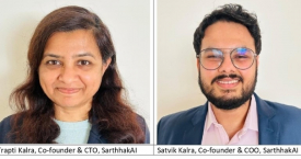 Powering digital R&D transformation through scientific software and industrial AI:  Satvik Kalra, Co-founder & COO and Trapti Kalra, Co-founder & CTO, SarthhakAI