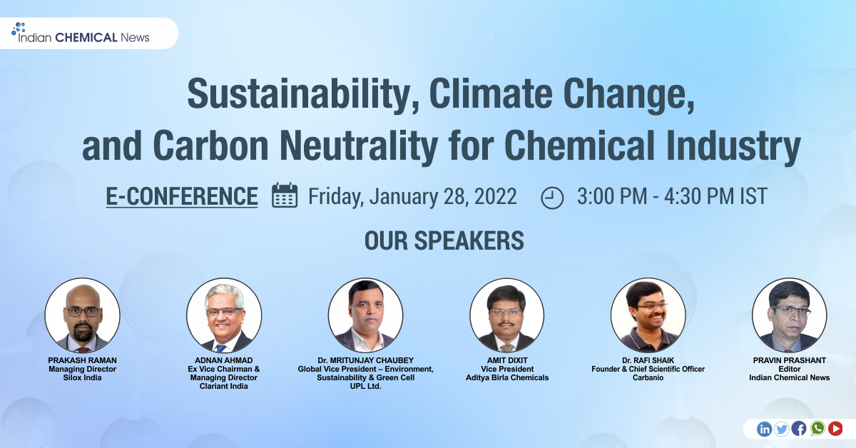 Sustainability, Climate Change, and Carbon Neutrality for Chemical Industry